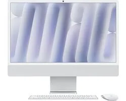 Apple iMac Apple M M4 59,7 cm (23.5") 4480 x 2520 Pixels Alles-in-één-pc 16 GB 256 GB SSD macOS Sequoia Wi-Fi 6E (802.11ax) Zilver