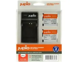 Jupio Kit: 2x Battery NB-11L + USB Single Charger