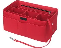 Organiseur de sac à main rouge – Perfect pour les sacs Speedy et Neverfull – Taille Medium
