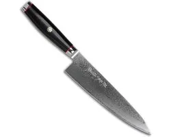 Couteau de chef Yaxell Super Gou Ypsilon - 20 cm - Acier SG2 - Damas 193 couches - Fabriqué au Japon