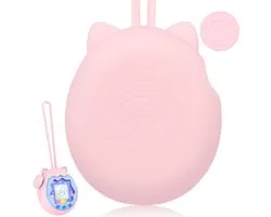 Siliconen Hoes voor Tamagotchi Paradise, Roze Ontwerp met Polsband, Wasbaar en Schokbestendig, Perfect Cadeau voor Gamers en Kinderen