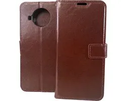 Xiaomi Mi 10T Lite Cover Book Case Marron
