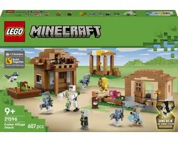 LEGO Minecraft Oproeper Dorpsaanval Speelgoed voor Kinderen met 11 Figuren uit de Videogame 21596