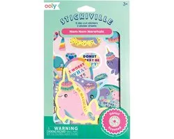 Ooly - Stickiville - Nom nom narwhals - Donut geurende stickers
