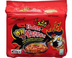 Samyang Nouilles Ramen au Poulet Chaud 2x Spicy Nuclear Edition 5 Pack