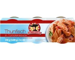 Tonijn in tomatensaus 240g (3x80g)