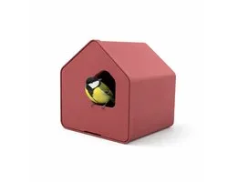 Point-Virgule vogelhuisje vintage maroon