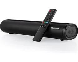 Barre de son TV avec son surround de caisson de basses intégré , diffusion de périphérique Bluetooth sans fil 5.0, grande télécommande