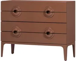 WOOOD Merge Ladekast/Commode - Hout - Oud Roze - 89x110x44
