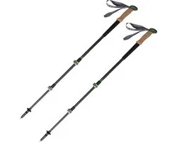 Wildure - VICU Carbon - Wandelstokken - 100-135cm - 179 gram per stok - Carbon - 2 stuks