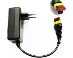 Adaptateur de chargeur 28V cordon d'alimentation chargeur compatible avec tondeuse Gardena R38Li/R40Li/R45Li/R50Li/R70Li/R75Li/R80Li 2016+, Sileno City/Life/Minimo 2018+, McCulloch Rob