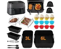 28-delige airfryer accessoireset voor Philips Dual Basket Airfryer