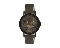 Timex Harry Potter X Timex Weekender Sorting Hat 37Mm Leather Strap Watch Quartz Analoog Horloge Bruin Kast Gemaakt Van 100% Roestvrij Staal En Een Armband Van 100% Leer 37 TW2Y77000YH