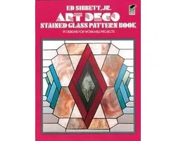 Art Deco Stained Glass Patterned Book