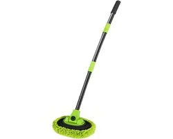 Uitschuifbare Was Mop - Auto Borstel - Voertuig Reinigen - Chenille Microfiber Kop - 102 cm Lengte - Multi kleuren
