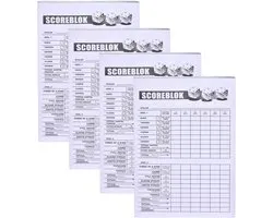 4x Scoreblok Yahtzee