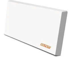 Antenne satellite plate - Parabole satellite - Réception de signal satellite - Design compact et discret - 56,6 x 7,8 x 30 cm