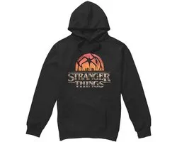 Stranger Things Sunset Logo Hoodie - Zwart - XXL