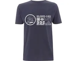 Blink182 Heren Tshirt -S- International Blauw