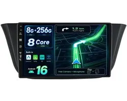 [8G+256G, 8-Core] - Android 12 IPS Autoradio Voor Iveco Daily VI (2014-2021) - Draadloze CarPlay/Android Auto - LED Camera & MIC - 9 Inch 2 Din - Stuurwiel DAB Fast-boot 360-CAM WIFI