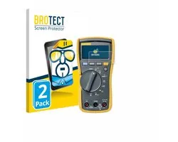 BROTECT - Screenprotector voor Fluke MultiMeter 115 - Folie Beschermfolie transparant 2 Stuks