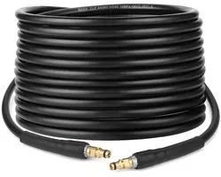 Tuyau de remplacement compatible avec nettoyeur haute pression Karcher K2-K7, rallonge de 6,1 mètres (20 pieds), compatible avec les raccords rapides Karcher.-Produit Belle's