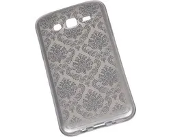 Zilver Brocant TPU back case cover cover voor Samsung Galaxy J5 (2016)