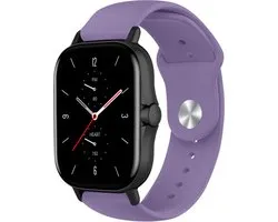 Bracelet sport en Siliconen Strap-it - adapté pour Xiaomi Amazfit GTS 1-2-3-4 - Mini / Amazfit Bip / Bip S / Bip Lite / Bip U Pro / Bip 3 / Amazfit GTR 42mm - violet clair