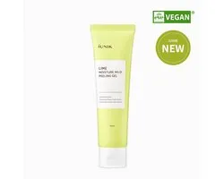 iUNIK Lime Moisture Mild Peeling Gel – Milde gezichtspeeling met fruitextracten – Verwijdert dode huidcellen – 90ml