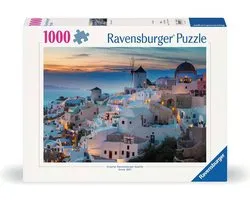 Ravensburger puzzel legpuzzel Santorini avond - 1000 stukjes landschap.