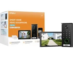 IMOU VDP7 PoE - Video Intercom met 7 inch Touchscreen - Video Deurbel met Camera 5MP - Kaart, Pincode & App-bediening - Zwart