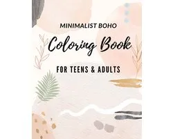 Minimalist Boho Coloring Books For Teens Relaxation and Adults