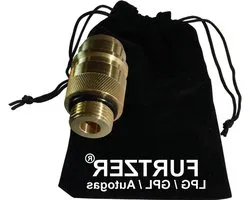 Autogas Tankadapter M22 EURONOZZLE korte adapter - LPG GPL - stoffen zak