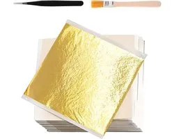 200 Sheets Gold Leaf for Crafts, Gold Foil for Crafts, Gold Sheet Metal Sheet for Acrylic Painting & DIY (8.5 x 8 cm) - ShopVlot