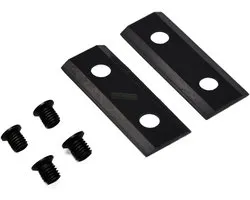 2 x 6,4 cm mes voor versnipperaar / houtversnipperaar voor ATIKA AMA 2500, AMF 2500, 2800, MHA 2800, MHD 2800
