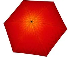 doppler paraplu Carbonsteel Mini Slim Fusion Red / Yellow rood