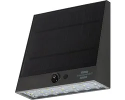Brennenstuhl Solar LED Wall Light SOL 1000 Plana / LED Security Light for outdoors with motion detector (IP54, 1000lm, 4 different light modes, twilight sensor, incl. rechargeable battery)