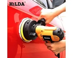 HILDA Elektrische Polijstmachine Auto - Poetsmachine - 700 Watt - Excentrisch - Car Polisher - Meerdere Standen - Met Polijstschijf