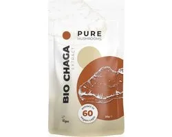 Pure Mushrooms Chaga Paddenstoelen Extract Supplement Capsules Bio 60 stuks