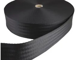 Tukan-tex TN40-03 zwart 40mm breed - 25m lengte / 4cm breedte