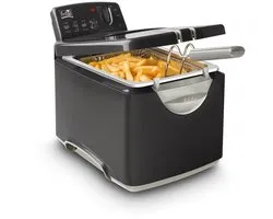FRITEL Frituurpan - Turbo SF® 4179 - Friteuse met Filterdeksel incl. Kijkvenster - Olie + Vast Vet - 2-4 personen - 2400W - 3 liter - 10 jaar Garantie