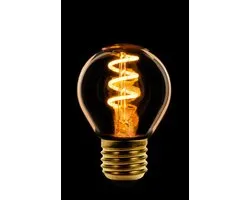 ETH Led spiraal filament kogel E27 3W/25W AC dimbaar goud 2200K 225Lm