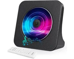 Stellar Audio Pro CD Speler 4-in-1 - Desktop CD-speler met Bluetooth-zender - Draagbare cd-speler - Met luidsprekers en timer - Radio cd-speler - Met AUX/USB-poort - LCD-scherm - afstandsbediening - Cd speler draagbare