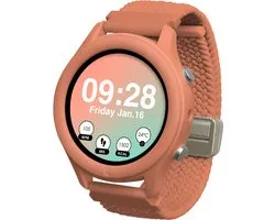 KIDYWOLF K-WATCH Corail – Montre Connectée Interactive pour Enfants avec 10 Modes Sportifs, Écran Tactile OLED, Lampe de Poche & Bluetooth 8+