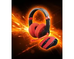 Dragonwar 2 in 1 Combo Set (Casque de jeu + souris) Edition rouge