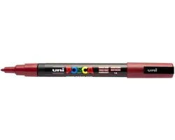 Marqueur de peinture uni-ball à base d'eau Posca PC-3M Rouge foncé