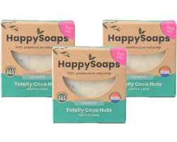 HappySoaps Coco Nuts – 3× Shampoo Bar – Halfjaar Box – Natuurlijke Shampoo – Kokosgeur - Voordeelverpakking