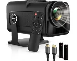 EAtwins Premium Mini Beamer - 4K Support Projector - Wifi 6 & Bluetooth 5.2 - android 13.0 - Inclusief HDMI kabel, Batterijen en Afstandsbediening - Full HD - Geschikt voor IOS & Android - projector - beamer -