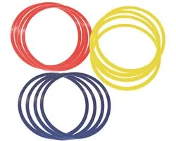 Ensemble de cerceaux plats Megaform - 12 speelgoed plats pour le sport et les jeux.