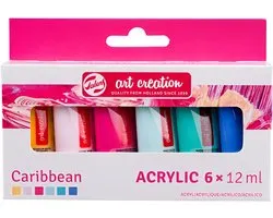 Talens Art Creation Set Acrylique Caraïbes 6x12 ml